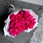 Букет из 5 розовых французских роз — вид 4